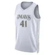Dirk Nowitzki ＃41 Men's Swingman 2024/25 Dallas Mavericks White City Edition Jersey