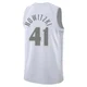 Dirk Nowitzki ＃41 Men's Swingman 2024/25 Dallas Mavericks White City Edition Jersey