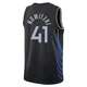 Dirk Nowitzki ＃41 Men's Swingman 2025/26 Dallas Mavericks Black City Edition Jersey