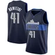 Dirk Nowitzki ＃41 Men's Swingman Navy Dallas Mavericks Jersey - Statement Edition