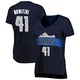 Dirk Nowitzki ＃41 Women's Navy Dallas Mavericks Fast Break Jersey - Statement Edition