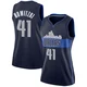 Dirk Nowitzki ＃41 Women's Swingman Navy Dallas Mavericks Jersey - Statement Edition