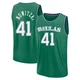 Dirk Nowitzki ＃41 Youth 2025/26 Dallas Mavericks Fast Break Green Classic Edition Jersey