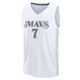 Dwight Powell ＃7 Men's 2024/25 Dallas Mavericks White Fast Break City Edition Jersey