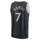 Dwight Powell ＃7 Men's 2025/26 Dallas Mavericks Fast Break Black City Edition Jersey
