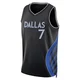 Dwight Powell ＃7 Men's Swingman 2025/26 Dallas Mavericks Black City Edition Jersey