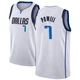 Dwight Powell ＃7 Men's Swingman White Dallas Mavericks Jersey - Association Edition