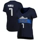 Dwight Powell ＃7 Women's Navy Dallas Mavericks Fast Break Jersey - Statement Edition