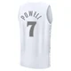 Dwight Powell ＃7 Youth 2024/25 Dallas Mavericks White Fast Break City Edition Jersey
