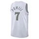 Dwight Powell ＃7 Youth Swingman 2024/25 Dallas Mavericks White City Edition Jersey