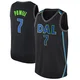 Dwight Powell ＃7 Youth Swingman Black Dallas Mavericks Jersey - City Edition