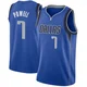 Dwight Powell ＃7 Youth Swingman Royal Dallas Mavericks Jersey - Icon Edition