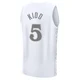 Jason Kidd ＃5 Men's 2024/25 Dallas Mavericks White Fast Break City Edition Jersey