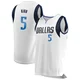Jason Kidd ＃5 Men's White Dallas Mavericks Fast Break Jersey - Association Edition