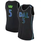 Jason Kidd ＃5 Women's Swingman Black Dallas Mavericks Jersey - City Edition