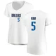Jason Kidd ＃5 Women's White Dallas Mavericks Fast Break Jersey - Association Edition