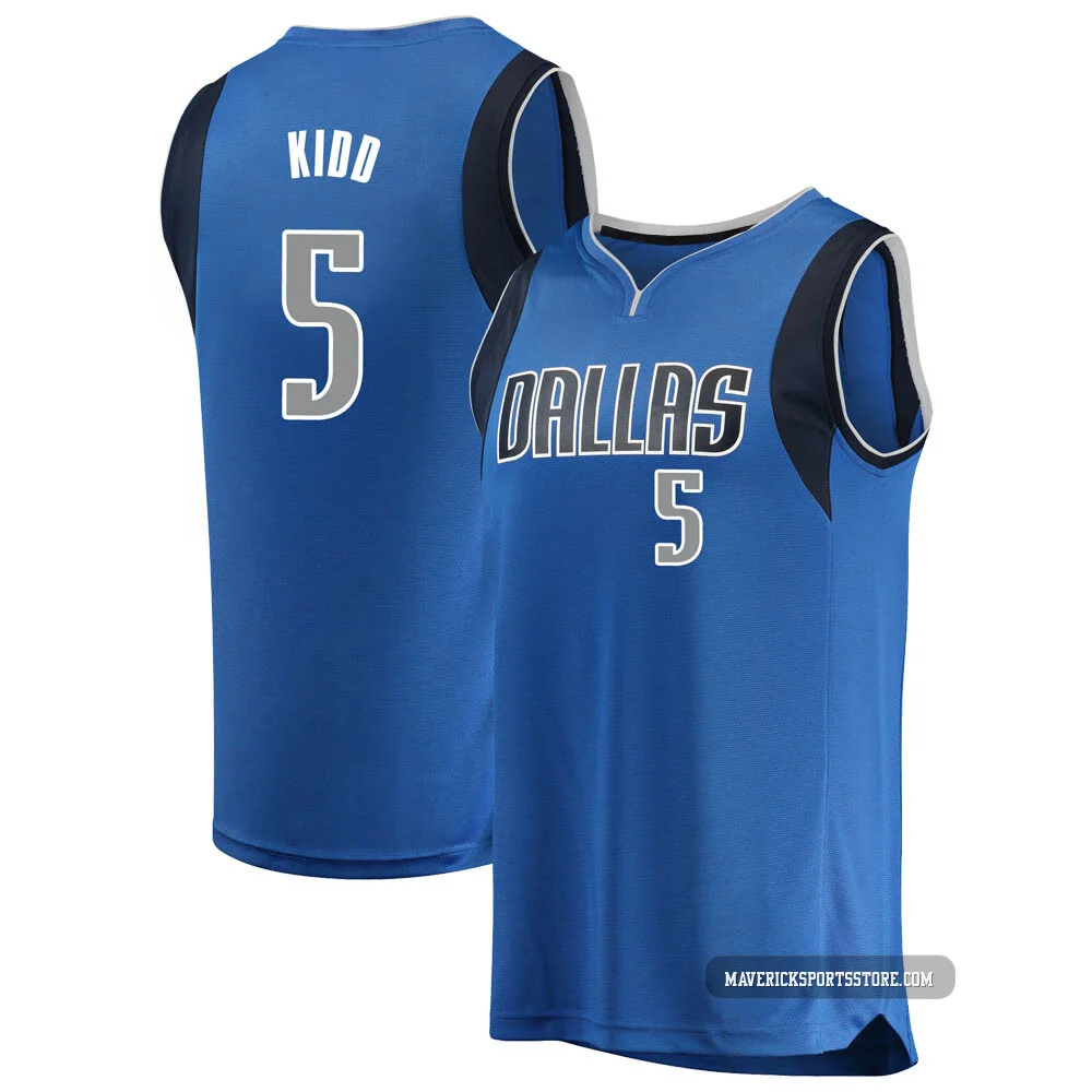 Jason Kidd ＃5 Youth Blue Dallas Mavericks Fast Break Jersey - Icon Edition