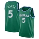 J.J. Barea ＃5 Men's Swingman 2025/26 Dallas Mavericks Green Classic Edition Jersey