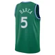 J.J. Barea ＃5 Men's Swingman 2025/26 Dallas Mavericks Green Classic Edition Jersey