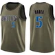 J.J. Barea ＃5 Men's Swingman Green Dallas Mavericks Salute to Service Jersey