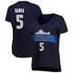 J.J. Barea ＃5 Women's Navy Dallas Mavericks Fast Break Jersey - Statement Edition