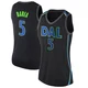 J.J. Barea ＃5 Women's Swingman Black Dallas Mavericks Jersey - City Edition