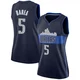 J.J. Barea ＃5 Women's Swingman Navy Dallas Mavericks Jersey - Statement Edition