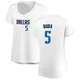 J.J. Barea ＃5 Women's White Dallas Mavericks Fast Break Jersey - Association Edition
