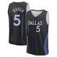 J.J. Barea ＃5 Youth 2025/26 Dallas Mavericks Fast Break Black City Edition Jersey