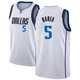 J.J. Barea ＃5 Youth Swingman White Dallas Mavericks Jersey - Association Edition