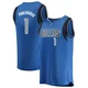 John Poulakidas ＃1 Men's Blue Dallas Mavericks Fast Break Jersey - Icon Edition