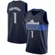 John Poulakidas ＃1 Men's Swingman Navy Dallas Mavericks Jersey - Statement Edition