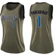John Poulakidas ＃1 Women's Swingman Green Dallas Mavericks Salute to Service Jersey