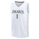 John Poulakidas ＃1 Youth 2024/25 Dallas Mavericks White Fast Break City Edition Jersey