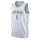 John Poulakidas ＃1 Youth Swingman 2024/25 Dallas Mavericks White City Edition Jersey