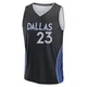 Kai Jones ＃23 Men's 2025/26 Dallas Mavericks Fast Break Black City Edition Jersey