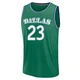 Kai Jones ＃23 Men's 2025/26 Dallas Mavericks Fast Break Green Classic Edition Jersey