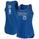 Kai Jones ＃23 Women's Blue Dallas Mavericks Fast Break Movement Tank Jersey - Icon Edition