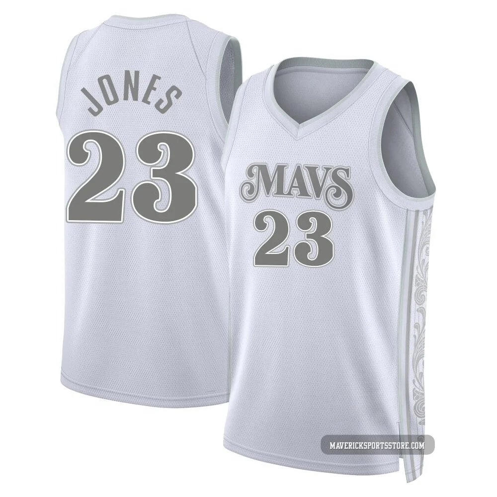 Kai Jones ＃23 Youth Swingman 2024/25 Dallas Mavericks White City Edition Jersey