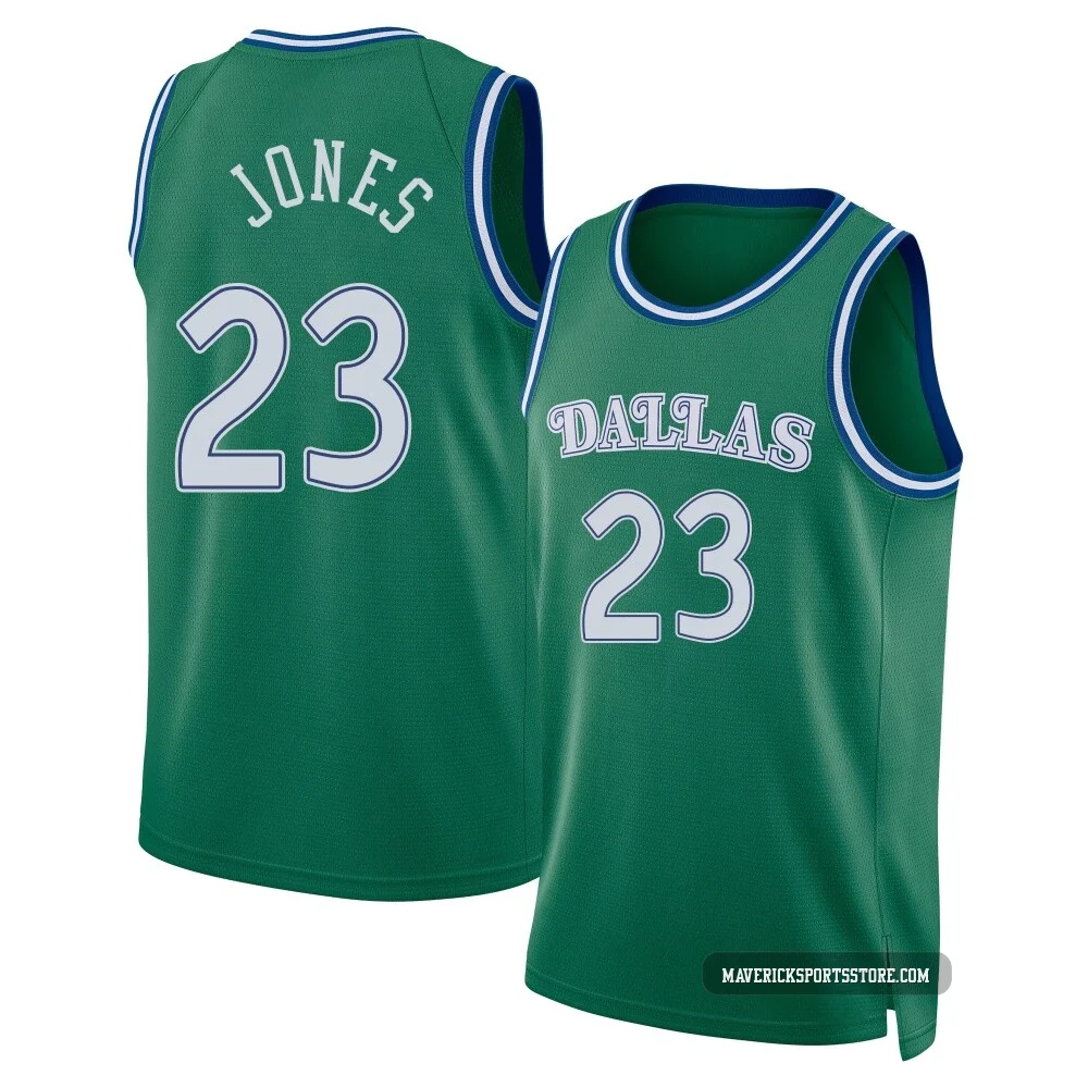 Kai Jones ＃23 Youth Swingman 2025/26 Dallas Mavericks Green Classic Edition Jersey
