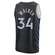 Kemba Walker ＃34 Men's 2025/26 Dallas Mavericks Fast Break Black City Edition Jersey