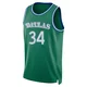 Kemba Walker ＃34 Men's Swingman 2025/26 Dallas Mavericks Green Classic Edition Jersey