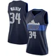 Kemba Walker ＃34 Women's Swingman Navy Dallas Mavericks Jersey - Statement Edition