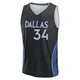 Kemba Walker ＃34 Youth 2025/26 Dallas Mavericks Fast Break Black City Edition Jersey