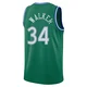 Kemba Walker ＃34 Youth Swingman 2025/26 Dallas Mavericks Green Classic Edition Jersey