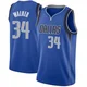 Kemba Walker ＃34 Youth Swingman Royal Dallas Mavericks Jersey - Icon Edition