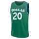 Khris Middleton ＃20 Men's 2025/26 Dallas Mavericks Fast Break Green Classic Edition Jersey