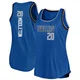 Khris Middleton ＃20 Women's Blue Dallas Mavericks Fast Break Movement Tank Jersey - Icon Edition