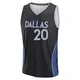 Khris Middleton ＃20 Youth 2025/26 Dallas Mavericks Fast Break Black City Edition Jersey