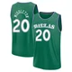 Khris Middleton ＃20 Youth 2025/26 Dallas Mavericks Fast Break Green Classic Edition Jersey